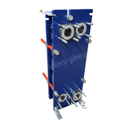 คุณภาพ  Gasketed Plate Heat Exchanger 0.5mm Painted Plate Frame Heat Exchanger โรงงาน