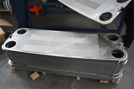 เครื่องแลกเปลี่ยนความร้อน APV Plates 0.5mm 1.00mm ความหนา วัสดุเหล็กไร้ขัด