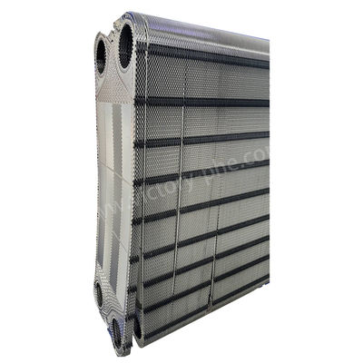 โลหะไร้สแตนเลส Tranter แผ่นแลกเปลี่ยนความร้อน Powder Coating การรักษาผิว